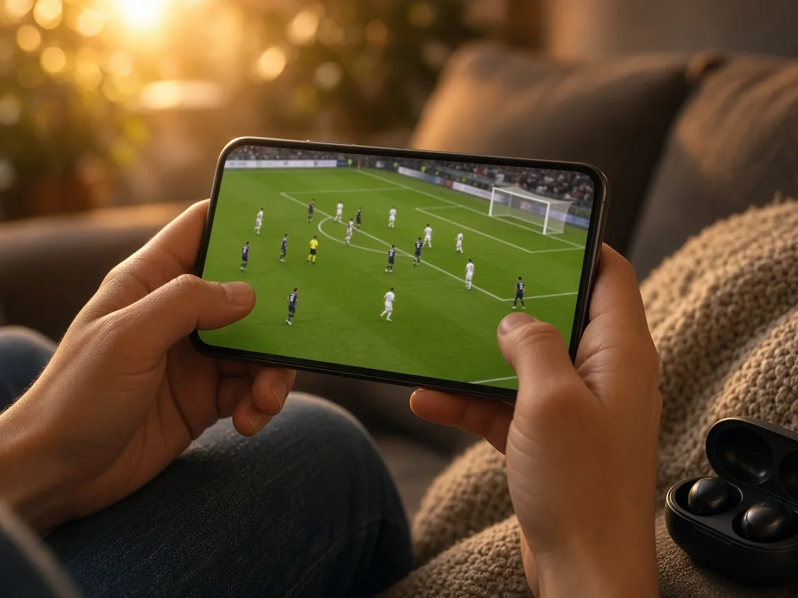 Telefonda yatay ekranda IPTV ile canlı maç izleme
